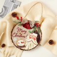 thumbnail image 5 of Santa Snowmen Christmas Wooden Door Sign Fashion Simple Holiday Decoration for Indoor Outdoor, 5 of 5