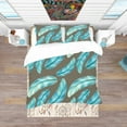 thumbnail image 3 of Designart 'Pattern with Colorful Feathers' Southwestern Bedding Set - Duvet Cover & Shams, 3 of 4