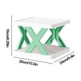 thumbnail image 2 of tzyudk Household Space Saving Storage Plastic Multi-layer Shelf Small Affordable Useful Green Plastic, 2 of 6