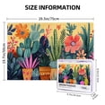 thumbnail image 5 of 1000 pcs 1000 Piece Vibrant Wooden Jigsaw Puzzle Colorful Potted Plant Cactus,Unique Artwork For Adults,Classic Colorful Potted Plant Cactus Puzzles,Great For Relaxation And Display For Puzzle Lovers, 5 of 6