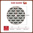 thumbnail image 2 of Daiia Bat Drawing Merry Christmas Tree Skirt , Xmas Large Lace-up Tree Skirt, Santa Snowflakes Rustic Home Decorations New Year Party Farmhouse Decor-48", 2 of 6