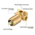 thumbnail image 2 of Cerypsa Wall Mount Waterfall Bathtub Faucet, Single Handle Bathroom Sink Faucet,Brushes Gold, 2 of 7