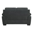thumbnail image 6 of Lexicon Holleman Textured Fabric 2-Piece Upholstered Sofa Set in Dark Gray, 6 of 12