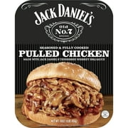 Jack Daniel's Seasoned Pulled Chicken, Fully Cooked, Ready to Heat, 16 oz Tray