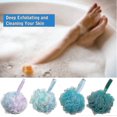 thumbnail image 5 of 4 Pack Shower Bath Sponge Shower Loofahs Balls 60g/pcs For Body Wash Bathroom Men Women Flower Color, 5 of 5