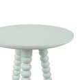 thumbnail image 2 of Décor Therapy Silverwood Allison Compact Round Accent Table with Turned Legs, Ice Blue, 2 of 5