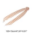 thumbnail image 4 of Unique Bargains 1 Pc Scarf Pattern Rose Neck Scarf Beige Orange, 4 of 5