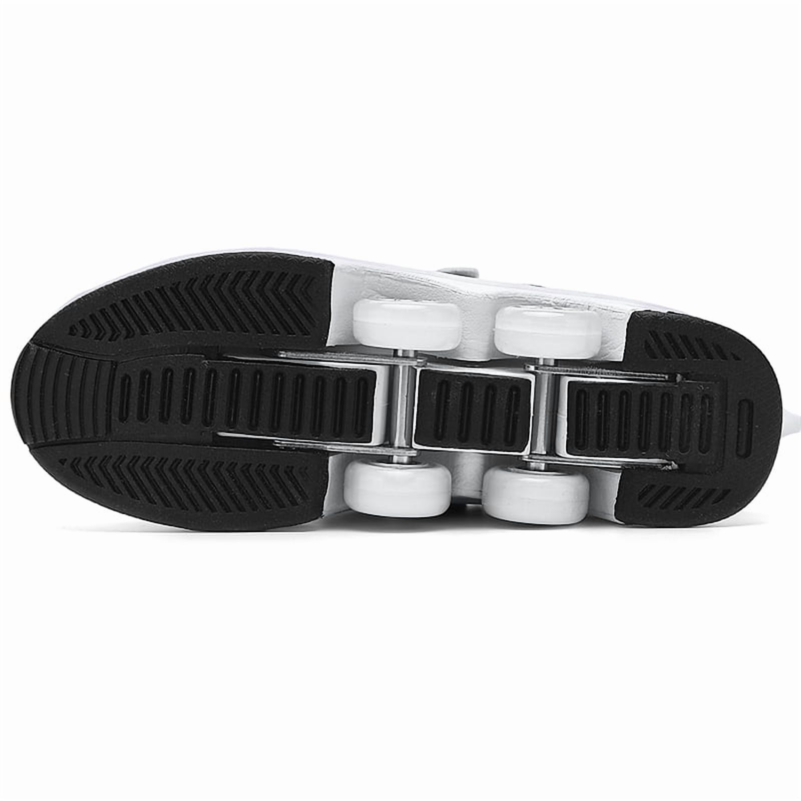 Roller Skates for Women Men, Shoes with Wheels for Girls, Kick Rollers Shoes Retractable for Boys, Adult Parkour Quad Roller Shoes, Inline Skates Children's Outdoor Skates