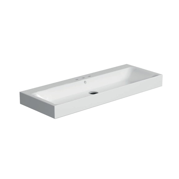 Ws Bath Collections 3583.03 Cento 39-3/8" Rectangular Ceramic Vessel / Wall Mounted