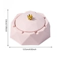 thumbnail image 3 of Cenicero nórdico, cenicero de corona de acero inoxidable, lavable, decoración artística para el hogar (rosa) Ehuebsd Libre de BPA, 3 of 9