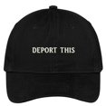 thumbnail image 1 of Trendy Apparel Shop Deport This Embroidered Soft Crown 100% Brushed Cotton Cap - Black, 1 of 2