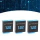 thumbnail image 3 of Batería De Iones De Litio Para Cámara, Batería Estándar De Repuesto Para Cámara De 3 Piezas 1800 MAh De Alta Capacidad Para Accesorios De Cámara De Acción, 3 of 8