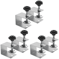 thumbnail image 4 of Clip de montaje del panel del cajón Herramienta de abrazadera de fijación frontal del cajón en forma de G (2 piezas de plata), 4 of 8