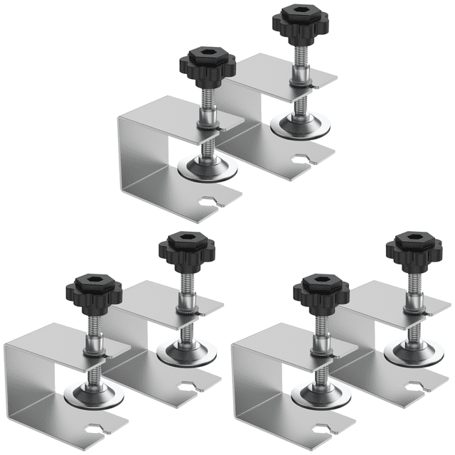 DQrwqpou Clip Montaje Del Panel Del Cajón Herramienta Abrazadera Fijación Frontal Del Cajón en Forma G (2 Piezas Plata)