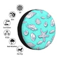 thumbnail image 4 of Gukieu Seashell And Starfish Print Car Tire Cover, Adjustable Waterproof and Dustproof Tire Protection Cover, Suitable for SUV, Truck, Van-16 inch, 4 of 6