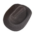 thumbnail image 3 of Accesorio de sombrero de vaquero para muñeca, modelo de sombrero de vaquero a escala 1/6, accesorio clásico para fotografía, sombrero occidental, Negro, 3 of 8