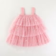 thumbnail image 4 of LIJCC Toddler Baby Girl Valentine Outfits - Sleeveless Layered Tulle Tutu Dress Suspenders Dresses 3D Plush Heart Red Pink Kids Clothes, 4 of 9