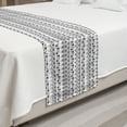 thumbnail image 2 of Tribal Bed Runner, Bohemian Themed Repetitive Pattern with Triangle Zigzags and Arrows, Decorative Accent Bedding Scarf for Hotels Homes and Guestrooms, Queen, Charcoal Grey and White, by Ambesonne, 2 of 2