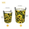 thumbnail image 3 of Balery Sunflowers In Vintage Cesta de ropa redonda con asas, impermeable, independiente, para ropa, juguetes, dormitorio y familia-Small, 3 of 6