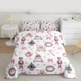 thumbnail image 2 of Manfei Merry Christmas Full Size Comforter Sets for Teens, Nutcracker Gingerbread Man Bedding Comforter Set, Princess Bowknot Reversible Bedding Sets, Lightweight Room Decor, 3-Piece, 2 of 8