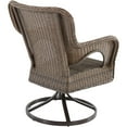 Better Homes and Gardens Camrose Farmhouse Wicker Swivel Chairs, Set of