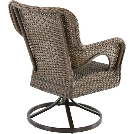 camrose farmhouse swivel wicker chairs better homes gardens outdoor dining weather