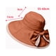 thumbnail image 2 of 1 sombrero de pescador para exteriores de verano, sombrero de pescador con pegamento de color, aleros grandes, sombrero con protección solar, sombrero para el sol con lazo, 2 of 5