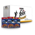 thumbnail image 3 of Alimento Húmedo Pouch Felix Fantastic Tiritas 24 Sobres Sabor Carne 85 g, 3 of 4