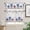 Blue, variant on Kitchen Curtains Set, 4th of July Kitchen Curtains and Valances Set, Blue Red Star Watercolor Independence Day Rod Pocket Tier Curtains 24 Inch Length for Cafe/Bedroom Windows