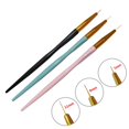 thumbnail image 1 of Juego de 3 uds de pinceles delineadores para decoración de uñas con rayas francesas acrílicas, puntas 3D, pinceles de dibujo para manicura, pincel delineador, pinceles de Gel UV, herramientas de pintura Tan Jianjun unisex, 1 of 2