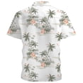 thumbnail image 3 of IWRICH Men's Plus Size Hawaiian Shirts Short Sleeve Casual Printed Button down Tropical T Shirt Summer Holiday Beach Hawaii Tees Light Gray M, 3 of 3
