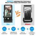 thumbnail image 5 of Funda Impermeable FXXXLTF para iPhone 16 Pro Max Samsung S25 Ultra Sumergible IP68 Pantalla Tactil 10m, 5 of 5