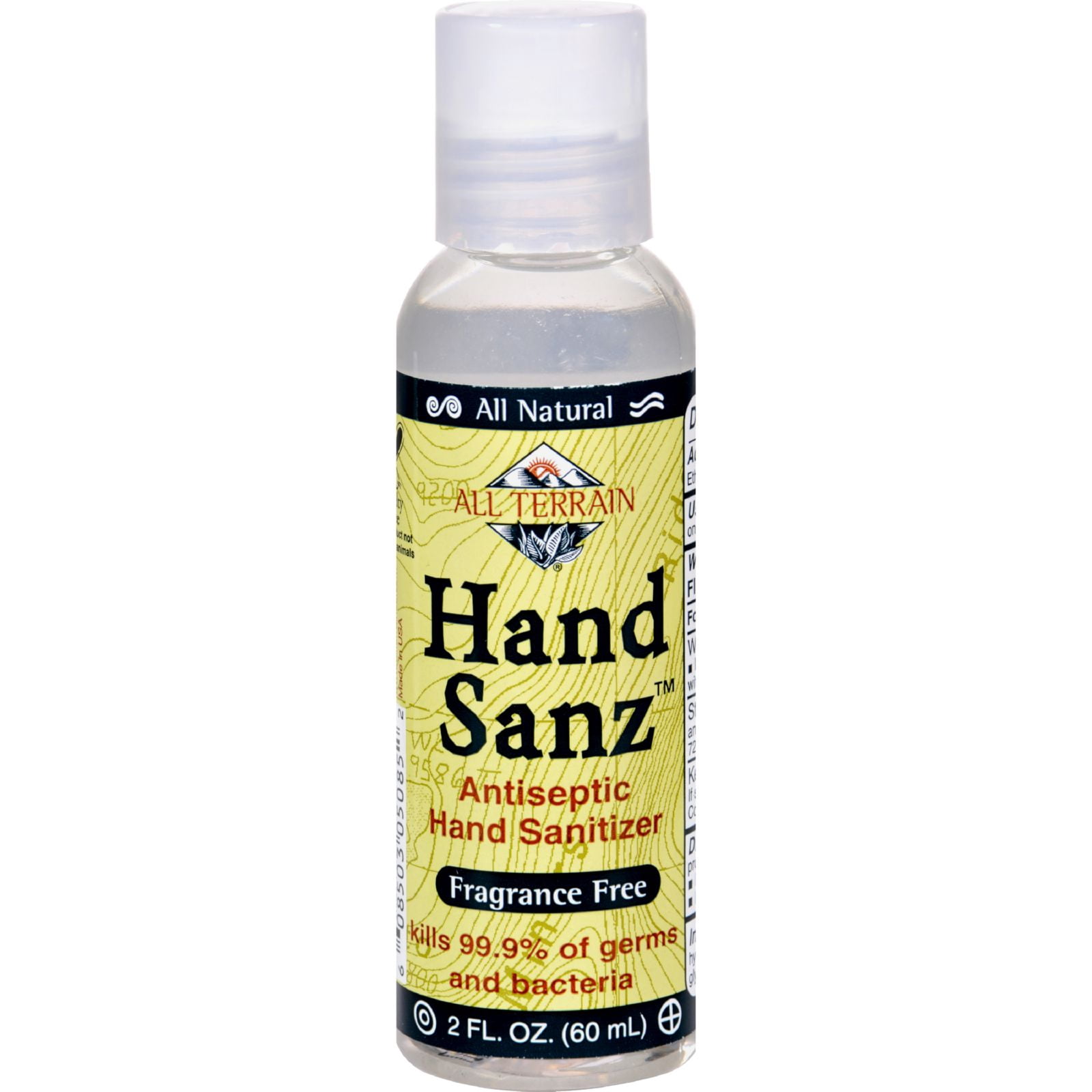 All Terrain Antiseptic Hand Sanitizer Fragrance Free 2 oz