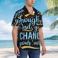 thumbnail image 5 of Daiia Not All Those Who Wander Are Lost 2 Hawaiian Shirt for Men Gentle Cotton Regular Short Sleeve Casual-Large, 5 of 9