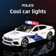 thumbnail image 3 of Coche de policía de aleación para niños, juguete para niños, modelo de decoración, apertura de seis puertas, 110, simulación de coche de policía, vehículo no controlado por Radio, 3 of 5