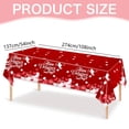 thumbnail image 7 of Tumao Valentine's Day Tablecloth 2 Pack Heart Red Plastic Party Decorations 54"x108" Table Cover Anniversary Valentines Wedding Birthday, 7 of 7