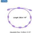 thumbnail image 2 of 10 Pcs Adjustable Cord Bracelet String, 7 Knot Good Luck Handmade Braided String Protection for Women DIY Wrist Jewelry Making, 13-26cm Long, 2 of 5