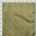 thumbnail image 3 of oneOone Organic Cotton Voile Fabric Leaves & Floral Block Print Fabric BTY 42 Inch Wide, 3 of 4