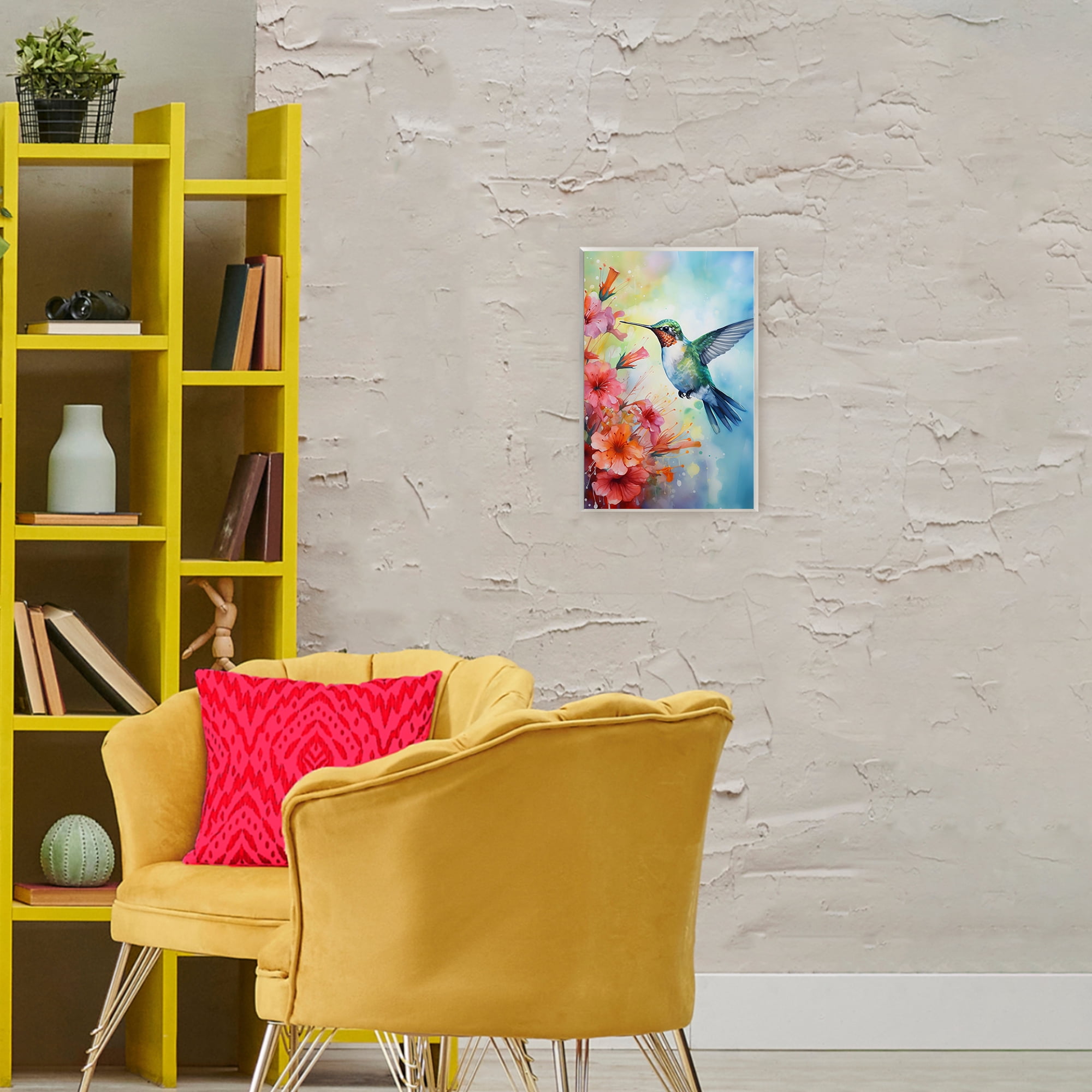 Stupell Industries Hummingbird Hibiscus Serenade Wall Plaque Art, design by Creative Studio