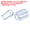 Clear, variant on REGALWOVEN Kitchen Sink Rack Feet, 20Pcs Plastic Sink Protector Feet with Bumper Cover for Sink Rack Grid Clear