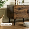 thumbnail image 4 of TV Stand for TVs up to 60", Mid Century TV Console with Adjustable Shelf, Modern Entertainment Center Media Console Table for Living Room in Brown, 4 of 7