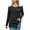 Black, variant on Scyoekwg Womens Tunic Tops Crew Neck Stripe Brushed Tunic Sweatshirts Loose Long Sleeve T Shirts Dressy Casual Blouses Fall Trendy Solid Color Lightweight Pullover (Gray,M)