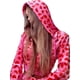 thumbnail image 5 of Abrigo corto para mujer Sunloudy, tops de manga larga con estampado de corazones con cremallera y bolsillos para primavera otoño, rojo, S/M/L Sunloudy  S M L, 5 of 9