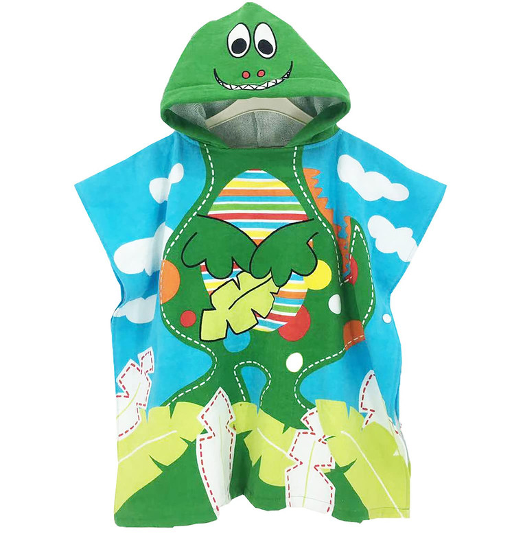 BANGSAUR Bath Towel for Kids,100Cotton Hooded Beach Towels Poncho