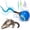 Blue, variant on Interactive Cat Toy Ball - Automatic Interactive Cat Toys for Indoor Cats with 3 Tails, 2 Speeds Rechargeable Cat Enrichment Toys for Small/Medium/Large Cats to Keep Them Busy(Blue)