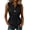 Black, variant on Summer Tank Tops for Women Solid V Neck Sleeveless Button Tie Front Tank Top Soft Stretchy Breathable Casual Loose Layer Camisole Shirts