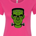 thumbnail image 4 of Inktastic Halloween Frankenstein Head Women's T-Shirt, 4 of 5