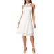 thumbnail image 1 of INSPIRE CHIC Vestido de Mujer Floral de Encaje con Cuello Halter Sin Mangas Elegante Cóctel A-Line S Blanco, 1 of 5