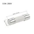 thumbnail image 2 of Fusible de cartucho automotriz 0.5A 250V 5x20mm de acción lenta, reemplazo para estéreos de automóvil, alarmas, amplificadores, cerámica, 6 piezas, 2 of 5