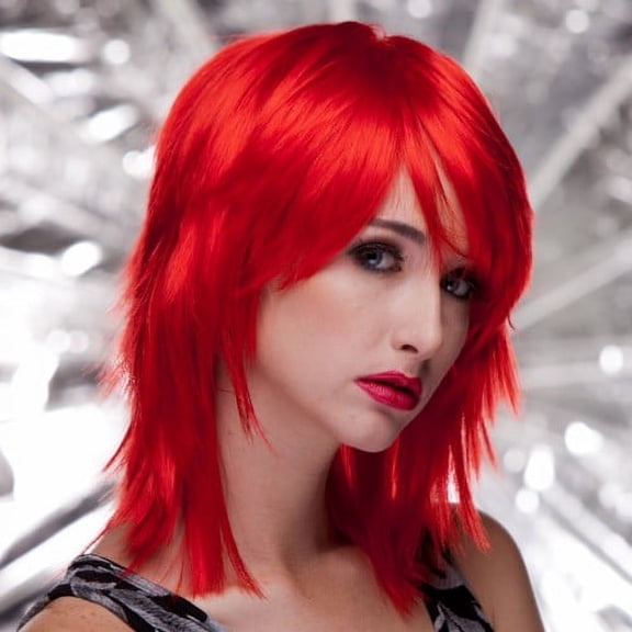 Blush KHARMA Fantasy Style Synthetic Wig - Firecracker Red